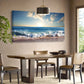 Beach Waves Summer Ocean Nature Wall Art canvas office home room framed 120x60cm