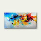 Vibrant Colorful Abstract Wall Art Canvas Office Home Room Framed 80x45cm