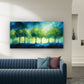 Watercolor Forest Trees Nature Wall Art Canvas Office Home Room Framed 120x60cm