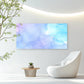Lavender Tides Gilded Ripples Wall Art Canvas Office Home Room Framed 80x45cm