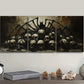 3pcs Spider and Bone Design Metal Print Ready to Hang Art