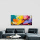 Abstract Multicolor Flowers Wall Art Canvas Office Home Room Framed 80x45cm
