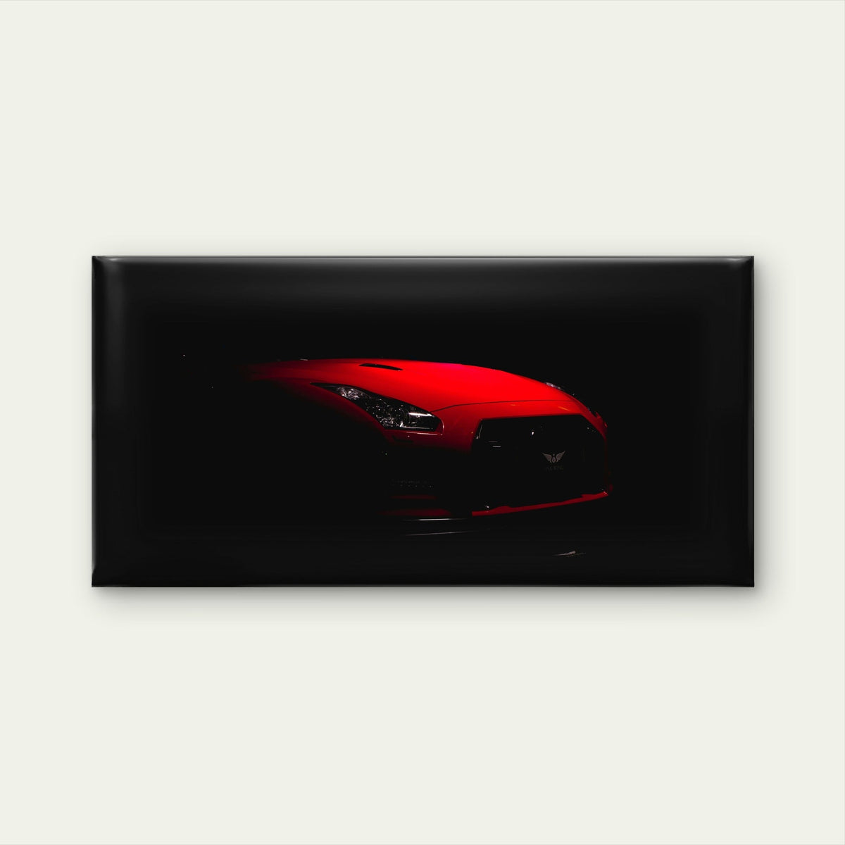 GTR Emerging From The Darkness Wall Art Canvas Office Home Room Framed 120x60cm