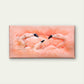 Elegant Of Pink Flamingos Wall Art Canvas Office Home Room Framed 120x60cm