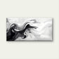 Black And White Liquid Swirls Wall Art Canvas Office Home Room Framed 120x60cm