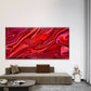 Red Marble Texture Background Wall Art Canvas Office Home Room Framed 120x60cm