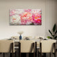 Pink White Peony Floral Wall Art Canvas Office Home Room Framed 80x45cm