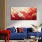 Crimson Gold Fluid Motion Wall Art Canvas Office Home Room Framed 120x60cm