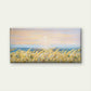 Sea with Golden Wheat Field Wall Art Canvas Office Home Room Framed 120x60cm
