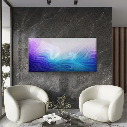 Abstract Graphic Element Wall Art Canvas Office Home Room Framed 80x45cm