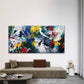 Abstract Colorful Splash Art Wall Art Canvas Office Home Room Framed 120x60cm