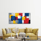 Colorful Geometric Abstract Wall Art Canvas Office Home Room Framed 120x60cm