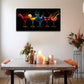 Vibrant Glassware Design Modern Wall Art Canvas Office Home Room Framed 120x60cm