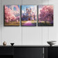 3pcs Dream castle Metal Print Ready to Hang Art