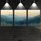 3pcs Vibrant Mountain Sunset Scenery with Wildflowers Metal Print Ready to Hang Art