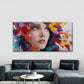 Women Eye Abstract Splatter Wall Art Canvas Office Home Room Framed 120x60cm