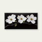 White Magnolia Flowers Wall Art Canvas Office Home Room Framed 120x60cm