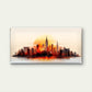New York City Skyline Sunset Wall Art Canvas Office Home Room Framed 120x60cm