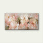 Blush Pink Floral Painting Wall Art Canvas Office Home Room Framed 120x60cm