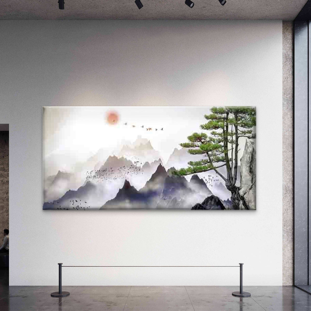 Asian Style Natural Scene Wall Art Canvas Office Home Room Framed 120x60cm