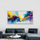 Vibrant Color Explosion Wall Art Canvas Office Home Room Framed 80x45cm