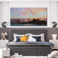 Coastal Ocean Colorful Abstract Beach Wall Art canvas office home room framed 120x60cm