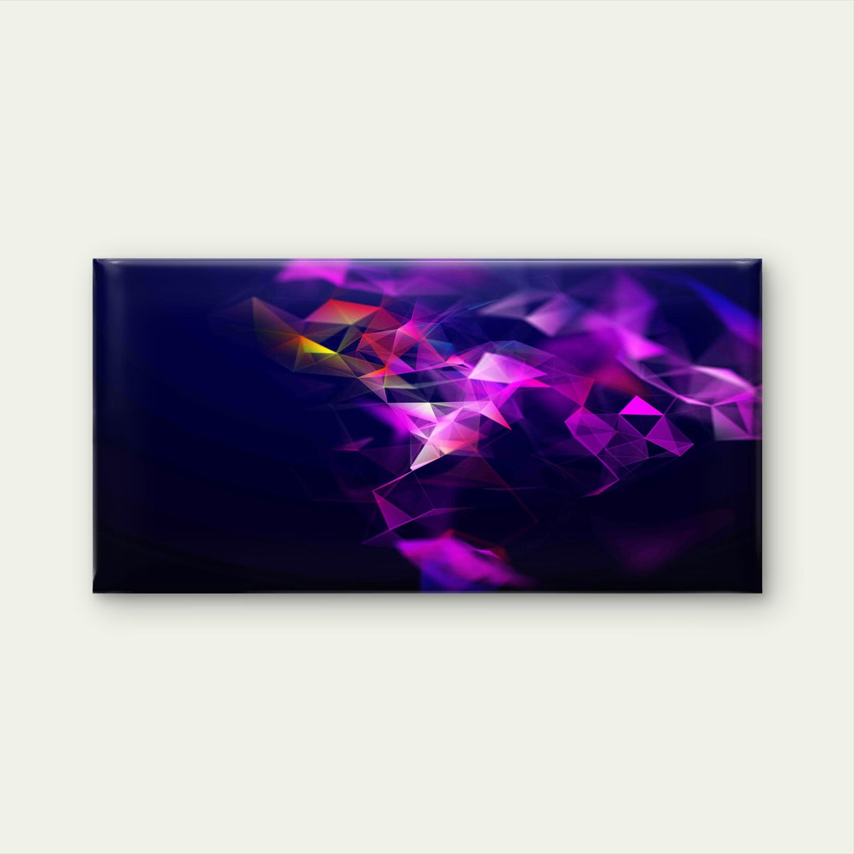 Vibrant And Futuristic Digital Wall Art Canvas Office Home Room Framed 120x60cm
