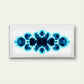 symmetrical blue and black Wall Art Canvas Office Home Room Framed 80x45cm