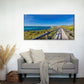 Wooden Boardwalk by Sea Wall Art Canvas Office Home Room Framed 120x60cm