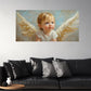 Little Angel with Wings Wall Art wall canvas office home room framed 120x60cm
