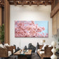 Sakura Against Blue Sky Wall Art Canvas Office Home Room Framed 120x60cm