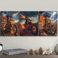 3pcs Skeleton on a motorcycle Metal Print Ready to Hang Art