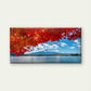 Mount Fuji Reflected in Lake Wall Art Canvas Office Home Room Framed 120x60cm