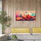 Many Dry Leaves Warm Tones Deep Colors Wall Art Canvas Office Home Room Framed 120x60cm