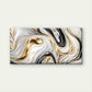 Abstract Black And Gold Marble Wall Art Canvas Office Home Room Framed 120x60cm