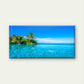 Tropical Ocean Infinity Sea Vi Wall Art Canvas Office Home Room Framed 120x60cm
