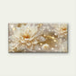 Golden for Lotus & Sparkling Wall Art Canvas Office Home Room Framed 80x45cm