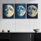 3pcs Craters of the Moon Metal Print Ready to Hang Art