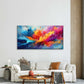 Abstract with a Vibrant Explosi Wall Art Canvas Office Home Room Framed 120x60cm