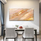 Opulent Peach Geode Wall Art Canvas Office Home Room Framed 120x60cm