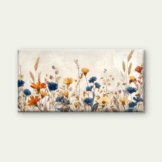 Floral Beauty Vintage Style Wall Art Canvas Office Home Room Framed 80x45cm