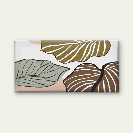 Abstract Boho Sage Green Palm Leaf Wall Art Canvas Office Home Framed 80x45cm