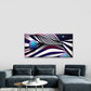 Abstract Wavy Lines And Spheres Wall Art Canvas Office Home Room Framed 120x60cm