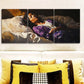 3pcs Sleeping Woman Painting Metal Print Ready to Hang Art