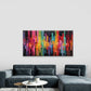Urban Skyline Abstract Cityscap Wall Art Canvas Office Home Room Framed 120x60cm