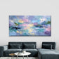 Pastel Pink & Blue Abstract Wall Art Canvas Office Home Room Framed 120x60cm