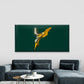 Abstract Yellow Silver Form Wall Art Canvas Office Home Room Framed 120x60cm
