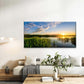 Serene Sunset Over Water Wall Art Canvas Office Home Room Framed 120x60cm
