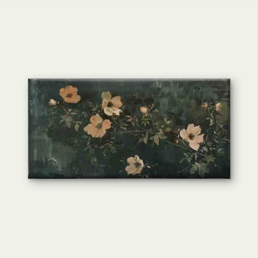 Vintage Modern Botanical Floral Wall Art Canvas Office Home Room Framed 80x45cm