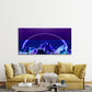 Low-Poly Mountain Landscape Wall Art Canvas Office Home Room Framed 120x60cm